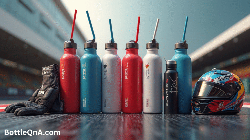 Motorsports Water Bottle with Straw