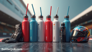 Motorsports Water Bottle with Straw
