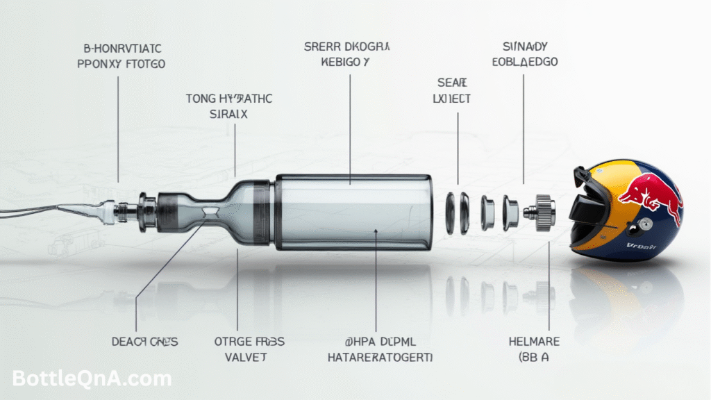 Motorsports Water Bottle with Straw