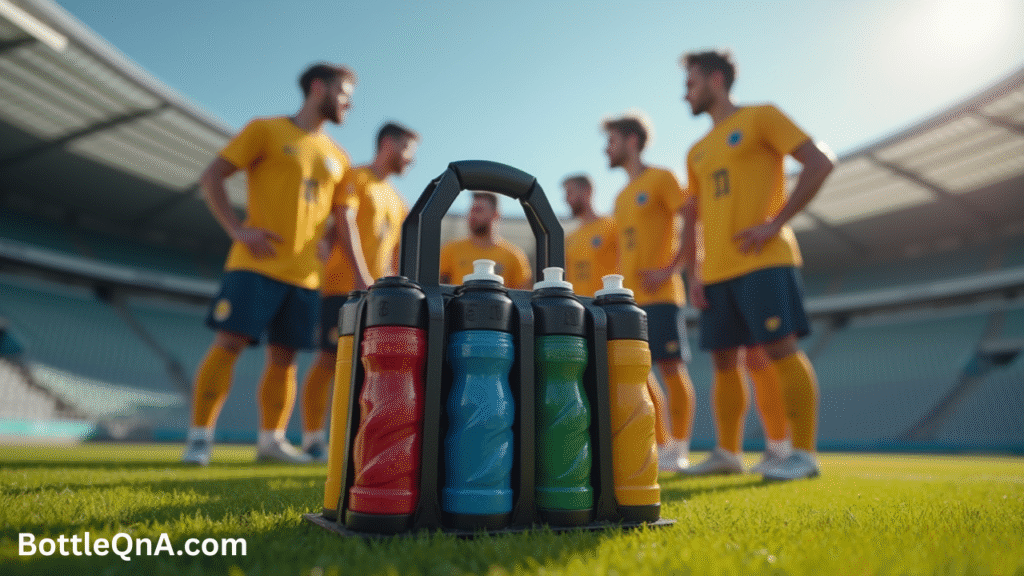 Water Bottle Carriers with Bottles